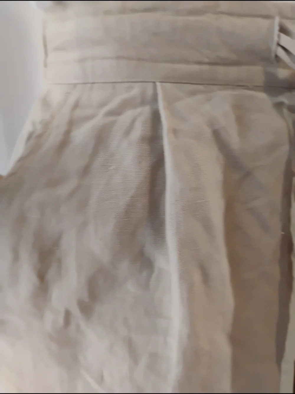 A New Day Women's Beige Drawstring Linen-Blend Pants Size M